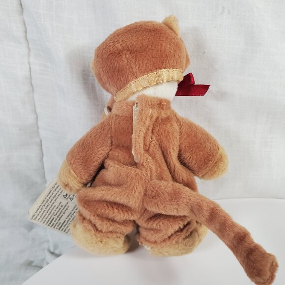 Vintage Ganz Wee Bear Village in Monkey Congo Costume Plush NWT 5" - Picture 3 of 5
